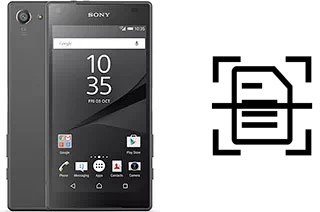 Come scannerizzare su un Sony Xperia Z5 Compact