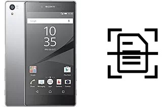 Come scannerizzare su un Sony Xperia Z5 Premium