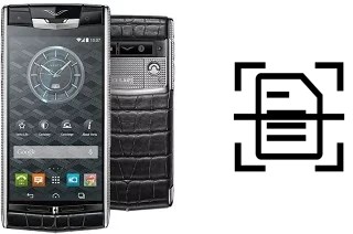 Come scannerizzare su un Vertu Signature Touch