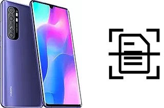 Come scannerizzare su un Xiaomi Mi Note 10 Lite