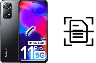 Come scannerizzare su un Xiaomi Redmi Note 11 Pro+ 5G