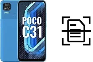 Come scannerizzare su un Xiaomi Poco C31