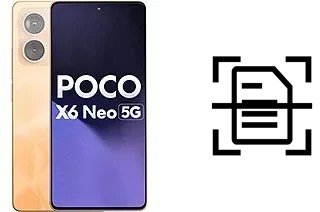 Come scannerizzare su un Xiaomi Poco X6 Neo