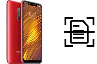 Come scannerizzare su un Xiaomi Pocophone F1