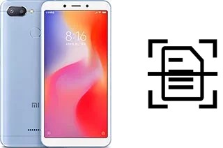 Come scannerizzare su un Xiaomi Redmi 6