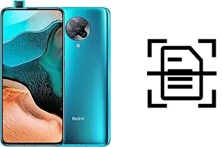 Come scannerizzare su un Xiaomi Redmi K30 Pro