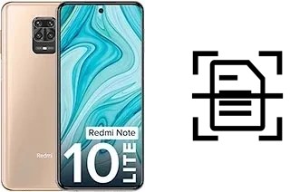 Come scannerizzare su un Xiaomi Redmi Note 10 Lite