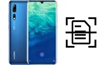 Come scannerizzare su un ZTE Axon 10 Pro