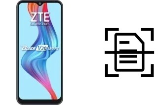 Come scannerizzare su un ZTE Blade V20 Smart