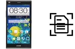 Come scannerizzare su un ZTE Grand Xmax