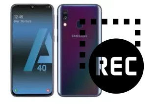 Registrare lo schermo su Samsung Galaxy A40s