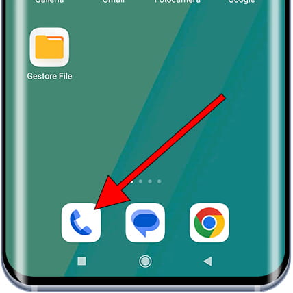 Icona di chiamata Android