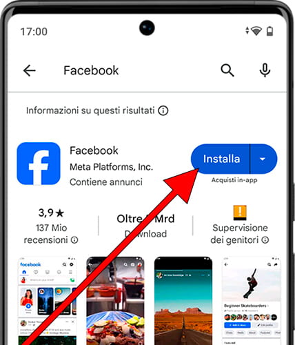 Scarica Facebook su Google Play