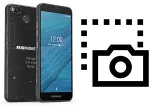 Screenshot su Fairphone 3