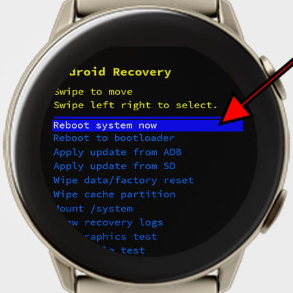 Ripristina WearOS da Android Recovery