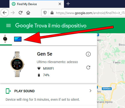 Passa da un dispositivo Google all'altro