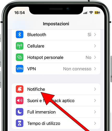 Notifiche iOS