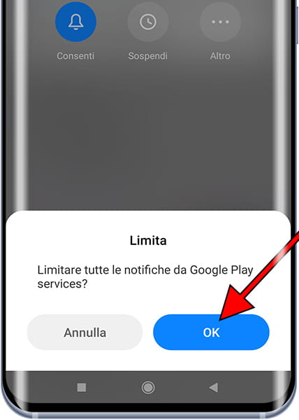 Limita le notifiche Xiaomi