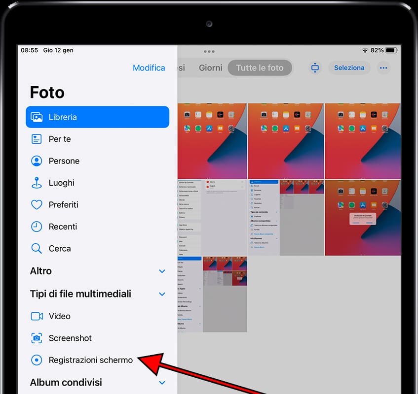 Tipi di file multimediali: Registrazioni schermo Apple iPad Pro 13 (2024)