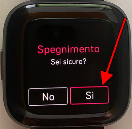 Confermare off Fitbit