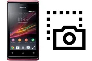 Screenshot su Sony Xperia E