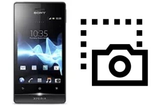 Screenshot su Sony Xperia miro