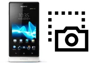 Screenshot su Sony Xperia sola