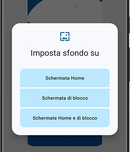 Scegli lo sfondo su Android