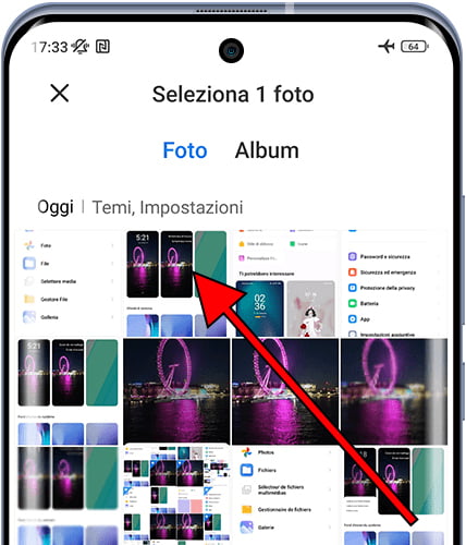 Seleziona le foto Xiaomi