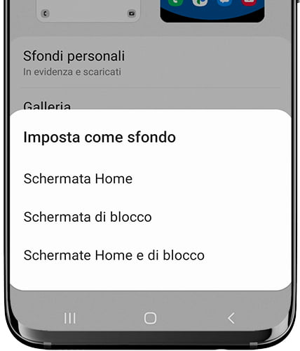 Imposta come sfondo Samsung