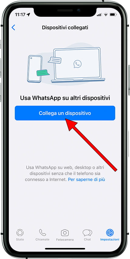 Collega un dispositivo WhatsApp