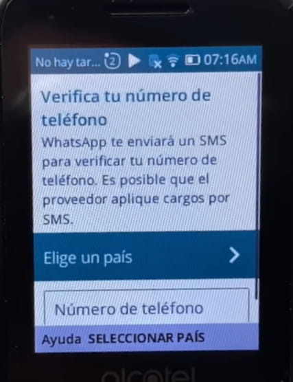 Inserisci il numero di telefono in WhatsApp