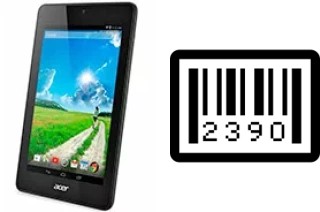 Come vedere il numero di serie su Acer Iconia One 7 B1-730