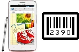 Come vedere il numero di serie su alcatel One Touch Scribe Easy