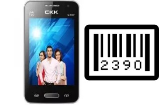 Come vedere il numero di serie su CKK-mobile CKK mobile C707