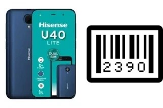 Come vedere il numero di serie su HiSense U40 Lite