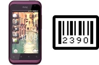 Come vedere il numero di serie su HTC Rhyme