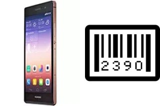 Come vedere il numero di serie su Huawei Ascend P7 Sapphire Edition