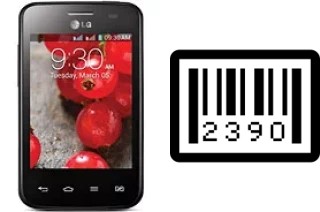 Come vedere il numero di serie su LG Optimus L3 II Dual