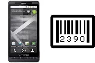 Come vedere il numero di serie su Motorola DROID X