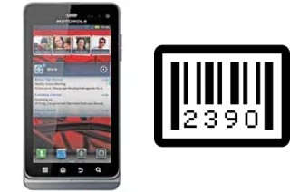 Come vedere il numero di serie su Motorola MILESTONE 3 XT860