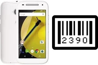 Come vedere il numero di serie su Motorola Moto E Dual SIM (2nd gen)