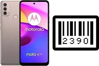 Come vedere il numero di serie su Motorola Moto E40