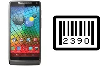 Come vedere il numero di serie su Motorola RAZR i XT890