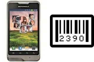 Come vedere il numero di serie su Motorola XT390