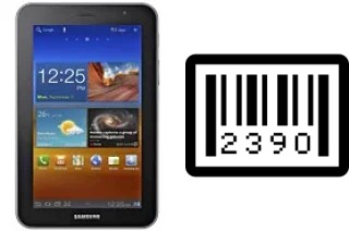 Come vedere il numero di serie su Samsung P6200 Galaxy Tab 7.0 Plus