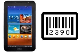 Come vedere il numero di serie su Samsung P6210 Galaxy Tab 7.0 Plus