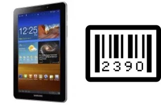 Come vedere il numero di serie su Samsung P6800 Galaxy Tab 7.7