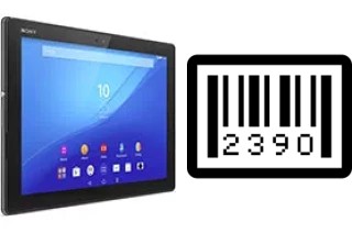 Come vedere il numero di serie su Sony Xperia Z4 Tablet LTE