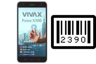 Come vedere il numero di serie su Vivax Point X500